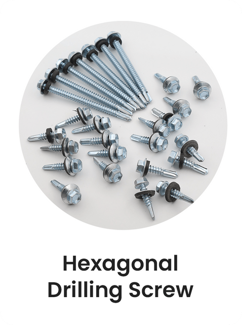 10-Hexagonal drilling screw