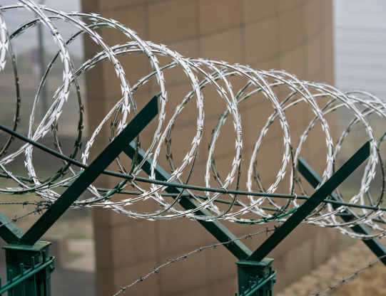 barbed wire + razor wire