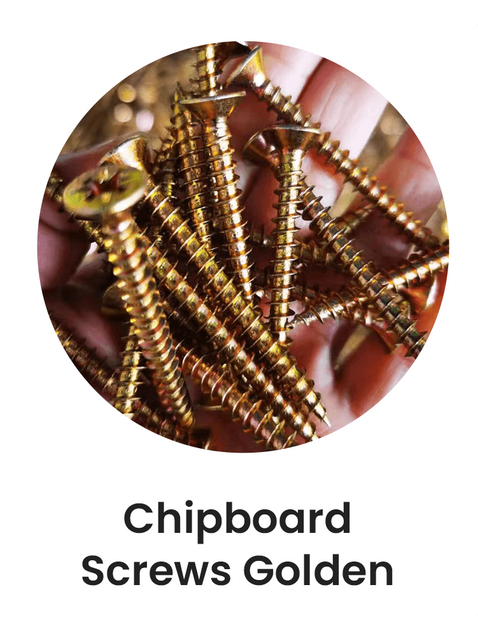 9-chipboard screws golden