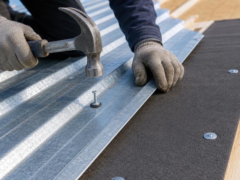 Roof Waterproofing Installation: Correct Installation of Corrugated Roofing Nails And Waterproof Cap Nails