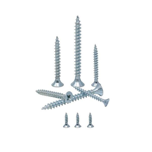 Galvanized White Phillips Head Chipboard Screws with OEM Customization