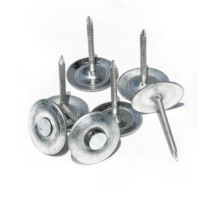 Galvanized Metal Cap Nails for Roofing Felt Insulation Board & Waterproof Membrane